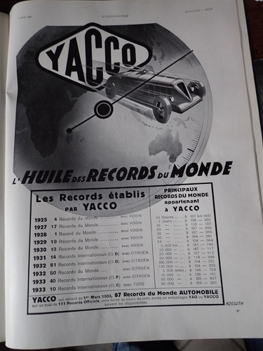 Yacco huile records du - huile,