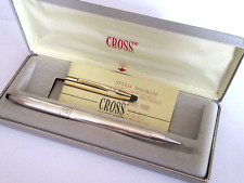 MAGNIFIQUE STYLO PORTE MINES CROSS en ARGENT MASSIF MOTIFS ART DECO N433