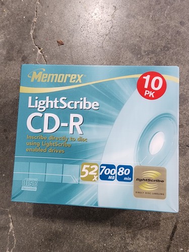 Memorex lightscribe 52x - lightscribe,