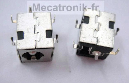 Connecteur alim jack 5mm - jack, 2.5mm