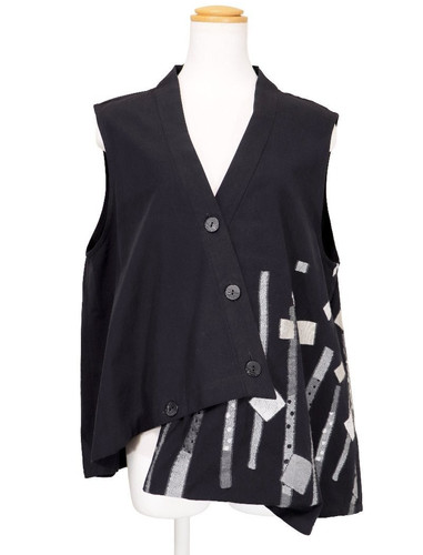 Gilet coton moyuru - /, motif