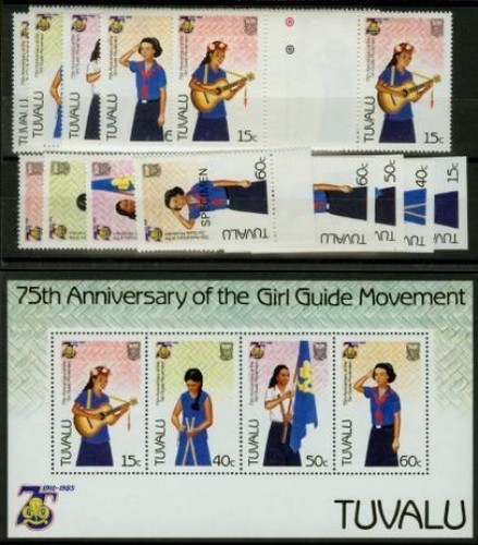 Tuvalu 1985 girl guides - tuvalu,