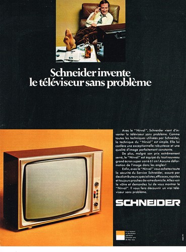 Publicite 1968 schneider - publicite,