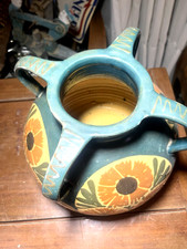 VASE ANCIEN SIGNE ELCHINGER FILS CERAMIQUE GRES ALSACE ART DECO 30 ENV. n 520