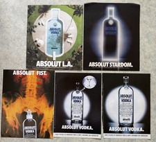ABSOLUT VODKA x5 Ads Pub Pages