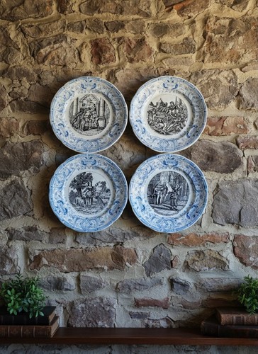 Lot assiettes parlantes - 4,