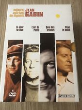 COFFRET 4 DVD JEAN GABIN LE JOUR SE LÈVE L’AIR DE PARIS QUAI DES BRUMES PÉPÉ