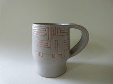 tasse céramique Vallauris Robert et Gilberte Auguste scarifiction no Jean Rivier