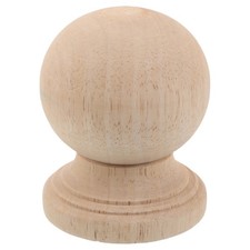  Embout boule en bois brut -