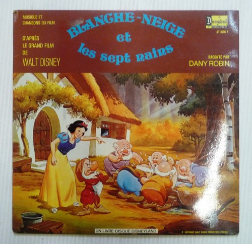 Livre disque blanche neige - neige, et