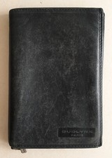 DUOLYNX portefeuille monnaie cartes  cuir noir beg 15/10 CM