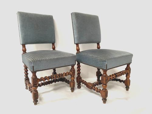 Paire chaises renaissance - paire,