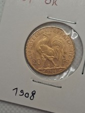 Pièce en 20F Or 1908 Marianne