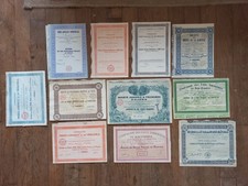 Lot actions/part bénéficiaire/obligation d’ALGÉRIE, belles gravures.