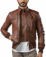 Manteau de créateur en cuir