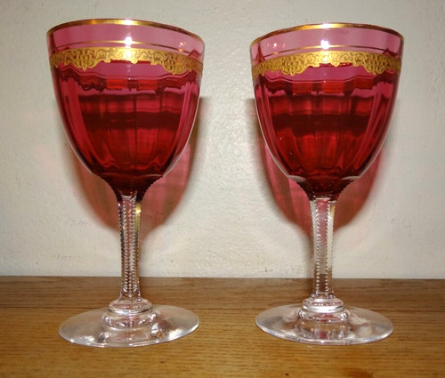 Rares verres saint louis - 2,