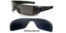 Galaxy Rechange Lentilles Pour Oakley Batwolf Noir Iridium Polarisé 100% Uva