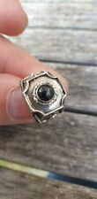 BAGUE EN ARGENT TIBET AVEC ONYX BELLE QUALITEE NEUVE TAILLE 53