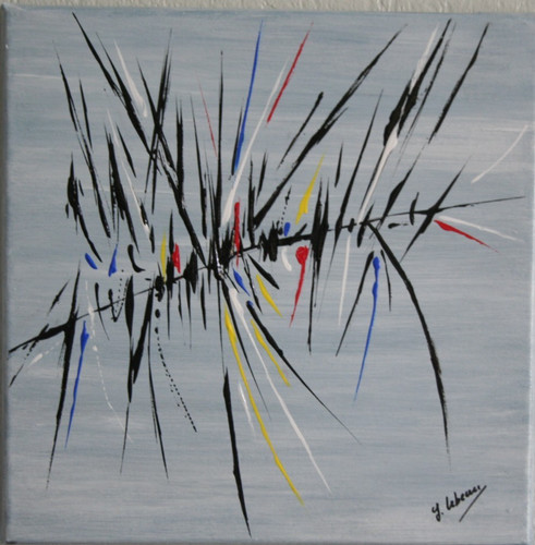 Tableau peinture abstrait - peinture,