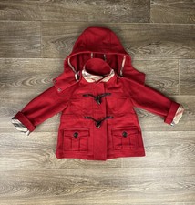 Burberry coat size 3Y red