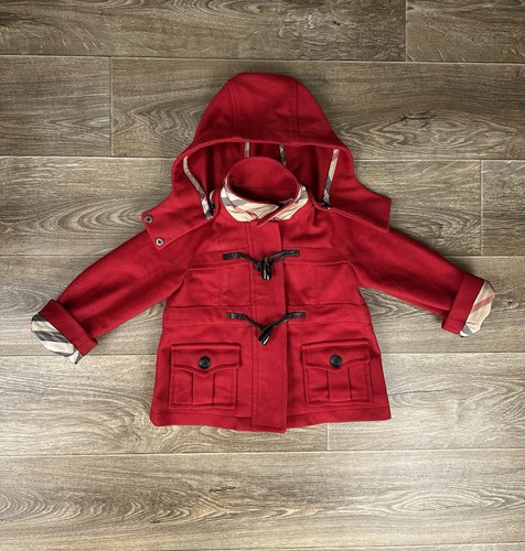 Burberry coat size red - coat,