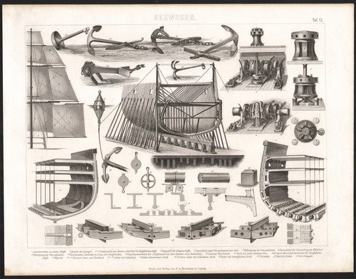 1875 gravure originale bateau - gravure,