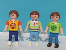 PLAYMOBIL x3 FIGURINES ENFANTS
