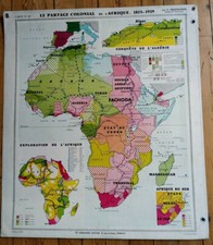 Superbe grande carte scolaire - grande,