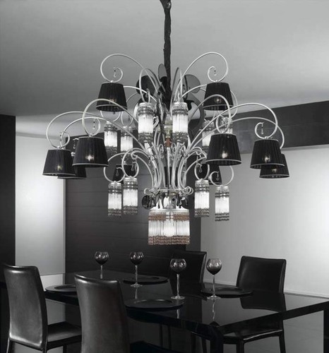 Lustre suspendu classique avec - lustre,