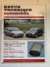Revue technique Renault Clio 16s 1.7 RT 1.8 RT Baccara 1.8 16S Rta renault clio 