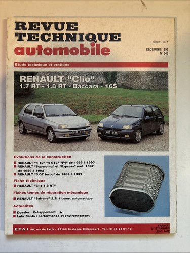Revue technique renault clio - revue,