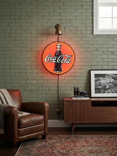 Enseigne coca cola lumineuse - enseigne,