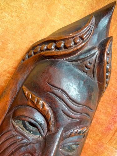 Vintage masque sculpté - vintage,