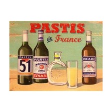 PLAQUE MÉTAL RICARD PASTIS