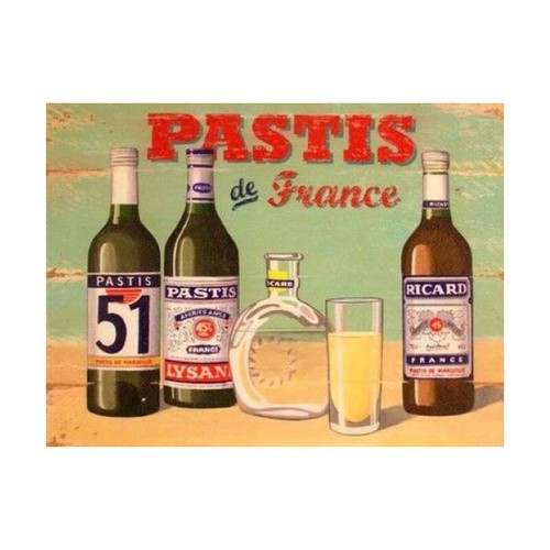 Plaque métal ricard - plaque,