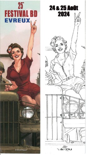 Marque page pin romain - up,