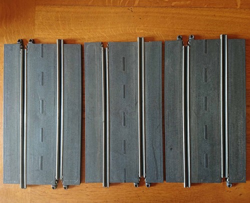 Circuit 3 rails droits - 3,