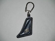 PORTE CLÉ CUIR NOIR ET MÉTAL AVIATION UTA 