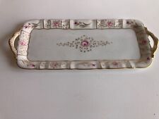 Superbe Plat à Cake porcelaine de Limoges Bernardeau et Cie