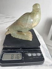 Ancien Oiseau En Jade ? 816 G /18 × 14 Cm