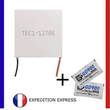 MODULE PELTIER TEC1-12706 12V 6A 60W Refroidisseur Thermoélectrique + Pâte