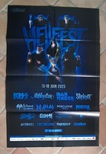 poster affiche revue magazine français HELLFEST 2023 80x58cm KISS IRON MAIDEN