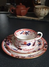 ANTIQUE ROYAL CAULDON IMARI TEA TRIO (ca.1850's) pattern 4079