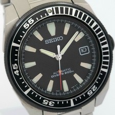 Montre automatique SEIKO noire Samurai 200M Diver 7S35-00B0 noire JP