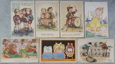 28 CPA  Fantaisie, humour, enfants. Lacroix, Tempest, Mariapia, Levasseur, Rob-V