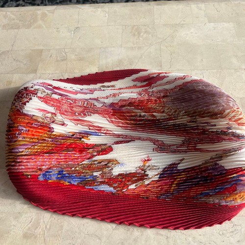 Foulard soie plissé hermes - soie,