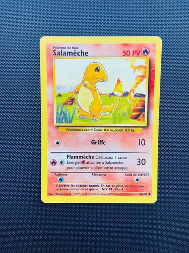 Carte pokemon salameche 102 - carte,