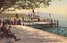 Suisse - OUCHY Lausanne (VD) Arrivée du bateau salon France - Ed. Jullien J.J. 6