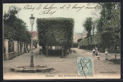 Cpa chelles place poncelet - cpa, du