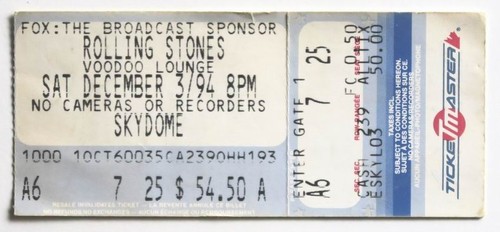 Billet concert ticket - stub, the